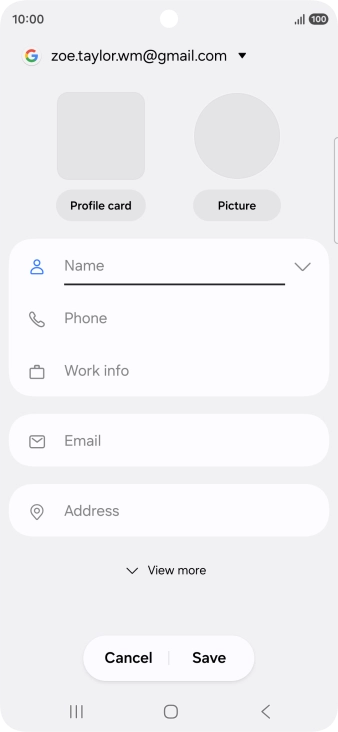 Press the address book drop down list.