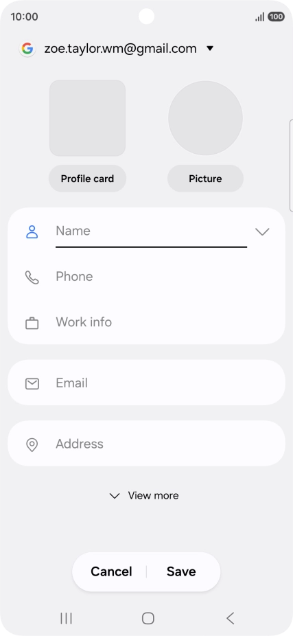 Press the address book drop down list.