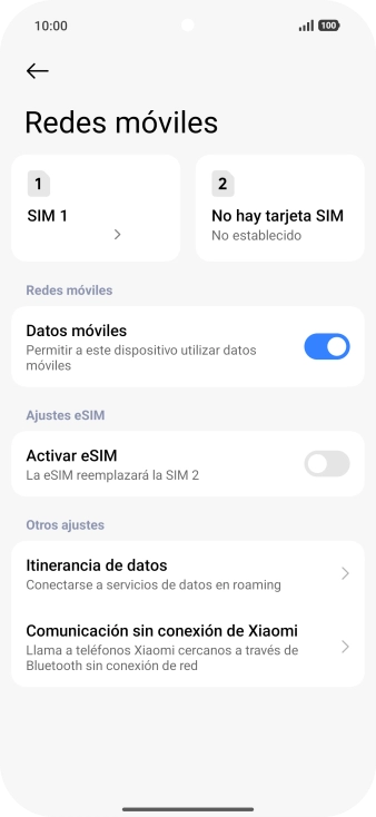 Pulsa el indicador junto a 