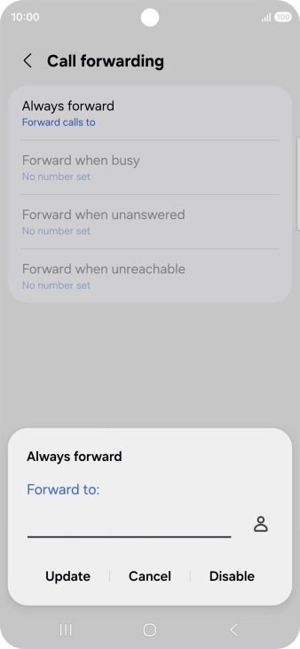 Press Disable.