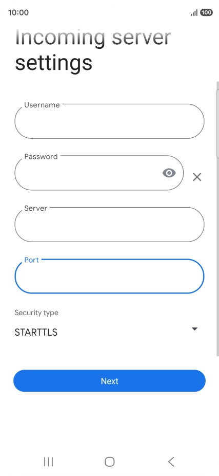 Press the drop down list below 