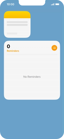 Press and hold the required Widget Stack.