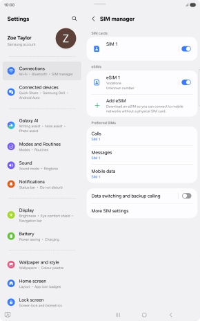 Press the Home key to return to the home screen.