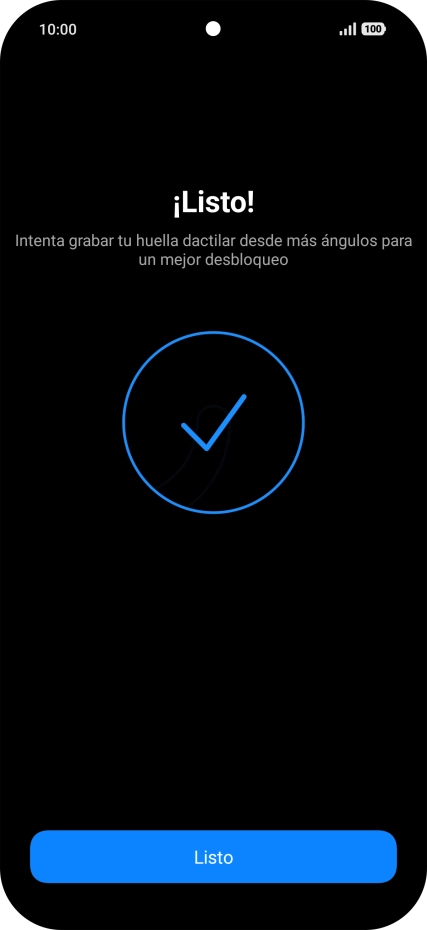 Pulsa Listo.