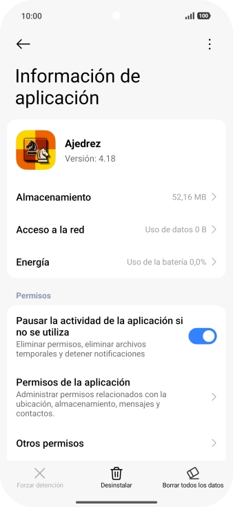 Desliza el dedo hacia arriba desde la parte inferior de la pantalla para terminar y volver a la pantalla de inicio.