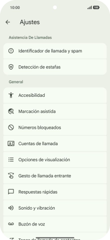 Pulsa Cuentas de llamada.