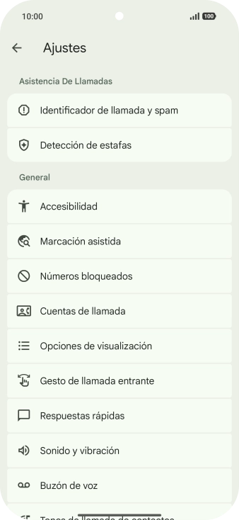 Pulsa Cuentas de llamada.