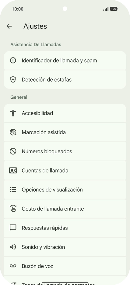 Pulsa Cuentas de llamada.