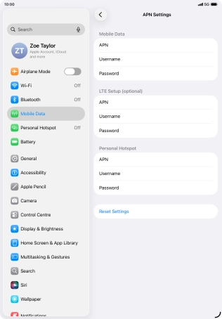 Press APN and key in wap.vodafone.co.uk.