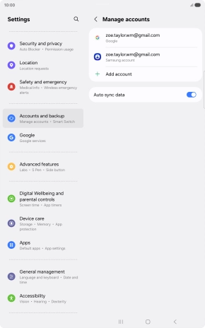 Press the Home key to return to the home screen.