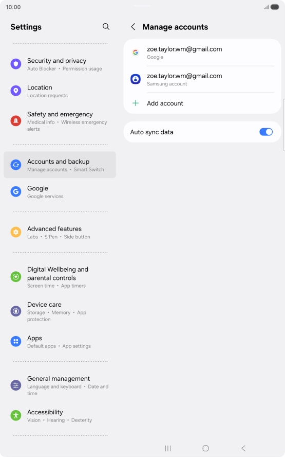 Press the Home key to return to the home screen.