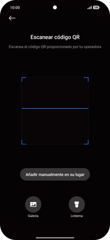 Coloca el código QR dentro del marco de la cámara del teléfono para escanearlo.