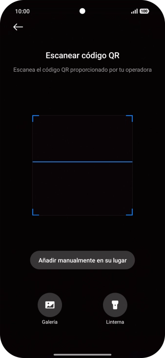 Coloca el código QR dentro del marco de la cámara del teléfono para escanearlo.
