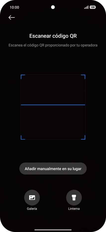 Coloca el código QR dentro del marco de la cámara del teléfono para escanearlo.