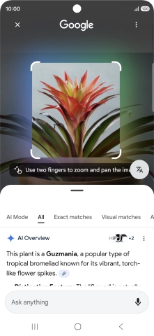 Follow the instructions on the screen to use the search results.