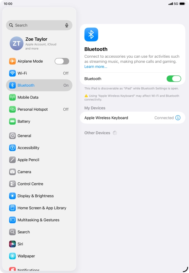 Slide your finger upwards starting from the bottom of the screen to return to the home screen.