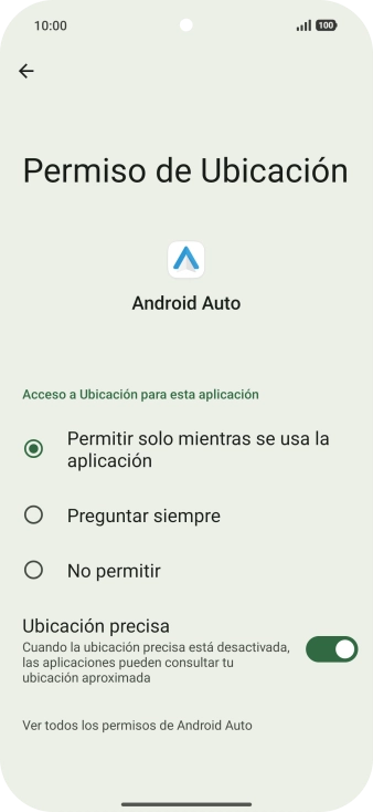 Pulsa el ajuste deseado.
