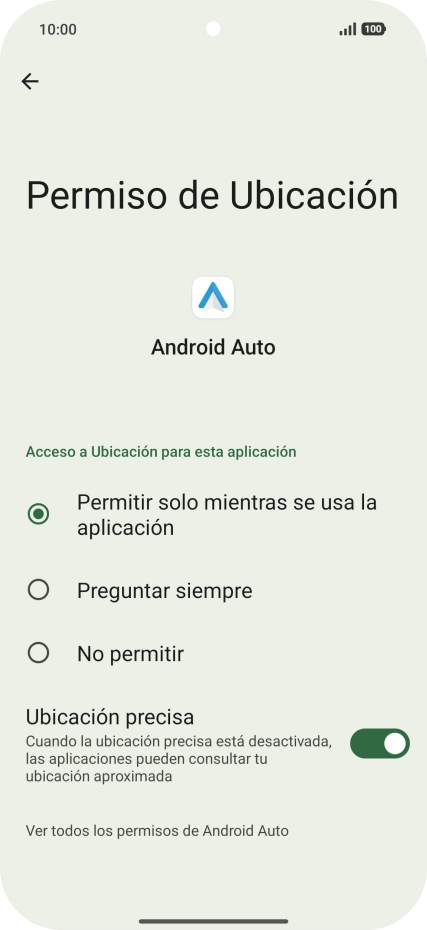 Pulsa el ajuste deseado.