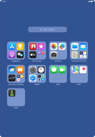 Press and hold the required app.