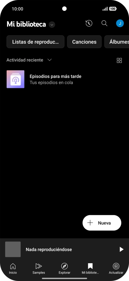 Pulsa la lista desplegable.