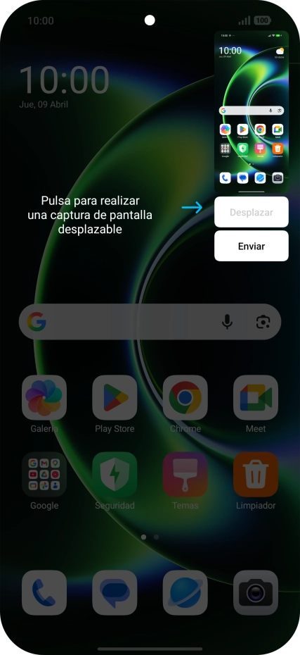 Para editar tu pantallazo, pulsa el pantallazo y sigue las indicaciones de la pantalla para realizar los cambios deseados.