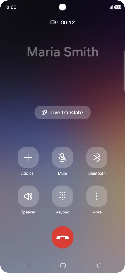 Press Live translate.