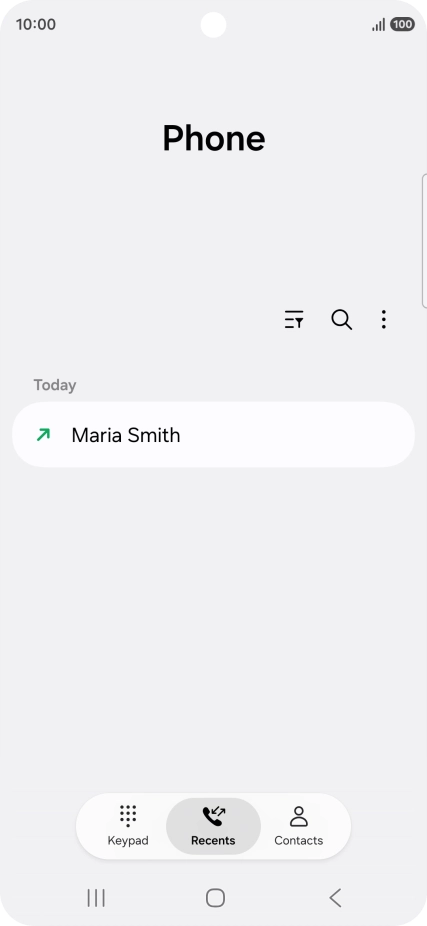 Press the required number.