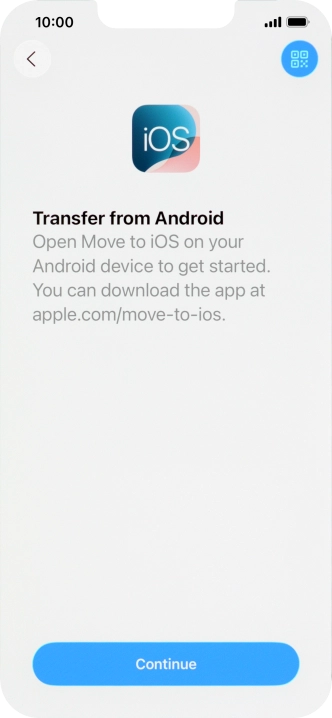 To transfer content to your phone, you need to install the app 