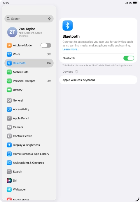 Slide your finger upwards starting from the bottom of the screen to return to the home screen.