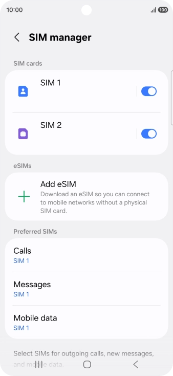 Press the required price plan.