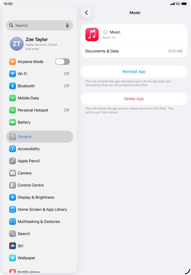 Slide your finger upwards starting from the bottom of the screen to return to the home screen.