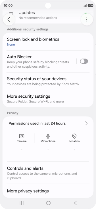 Press the Home key to return to the home screen.