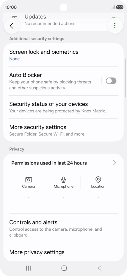 Press the Home key to return to the home screen.