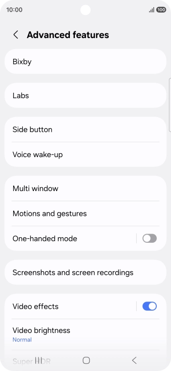 Press Bixby.