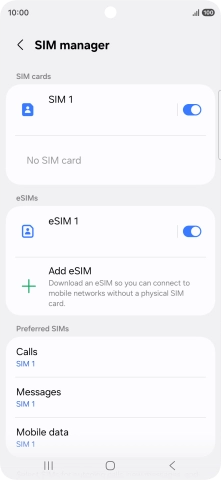 Press the Home key to return to the home screen.