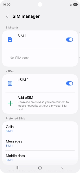 Press the Home key to return to the home screen.