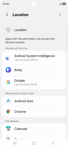 Press the required app.
