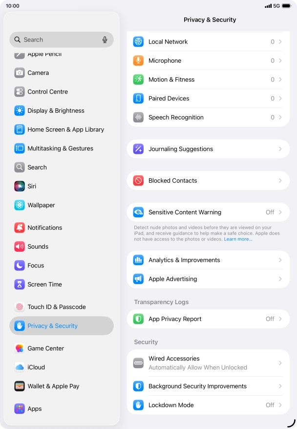 Press Sensitive Content Warning.