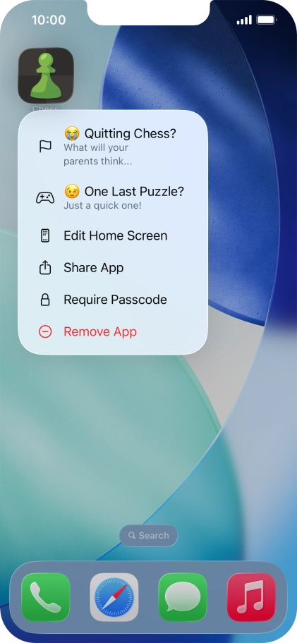 Press Require Passcode.