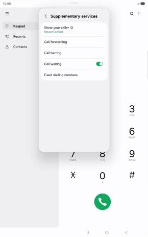 Press Fixed dialling numbers.
