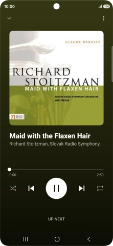 Press arrow right to go to the next audio file.