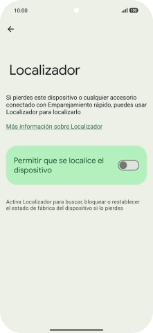 Pulsa el indicador junto a 