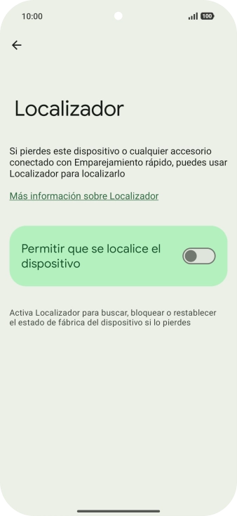 Pulsa el indicador junto a 