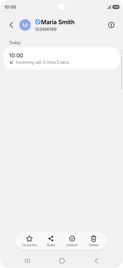 Press the Home key to return to the home screen.
