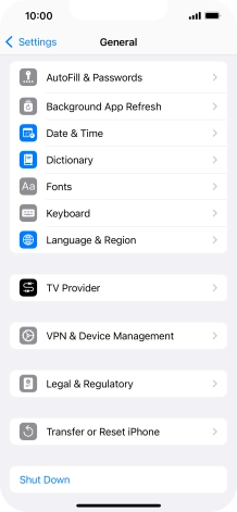 Press Transfer or Reset iPhone.