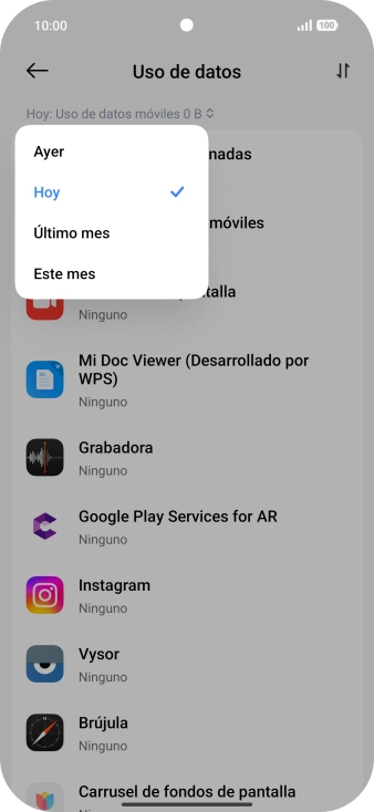 Pulsa el ajuste deseado.