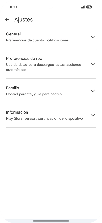 Pulsa Preferencias de red.
