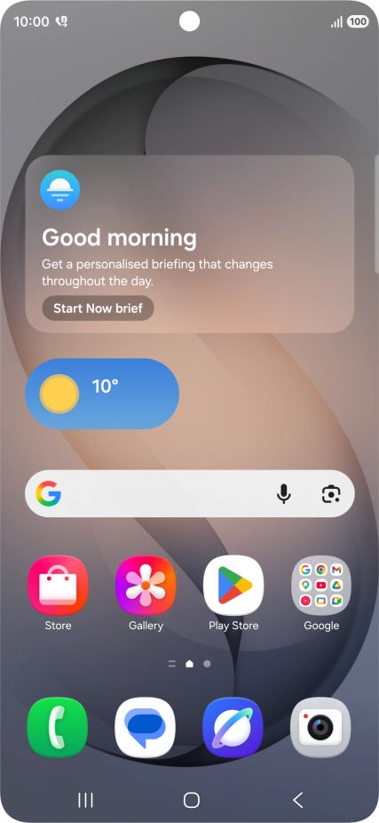 The divert icon shows that all incoming calls are diverted.