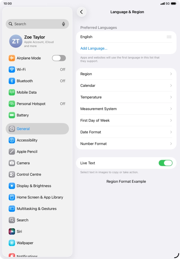 Press Add Language....