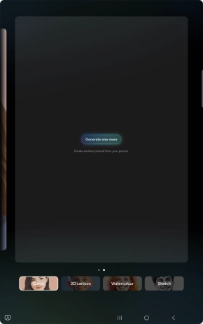 Press Generate one more to generate a new photo suggestion.